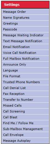 Digital Phone Voice Mail Messages and Features
