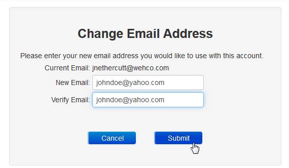  Change Email Address